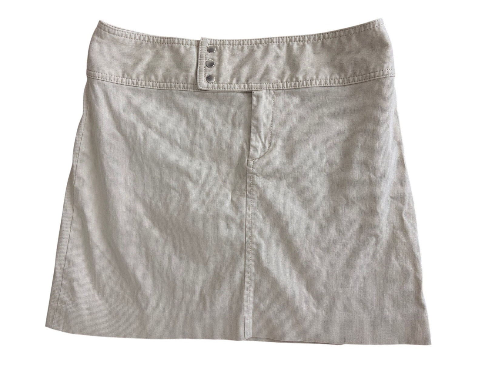 Womens Banana Republic Y2k Inspired Beige Chino Mini Skirt 4p